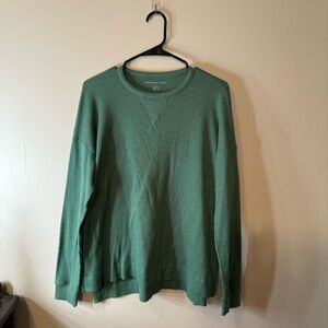 American Eagle Outfitters Green Long Sleeve Tee